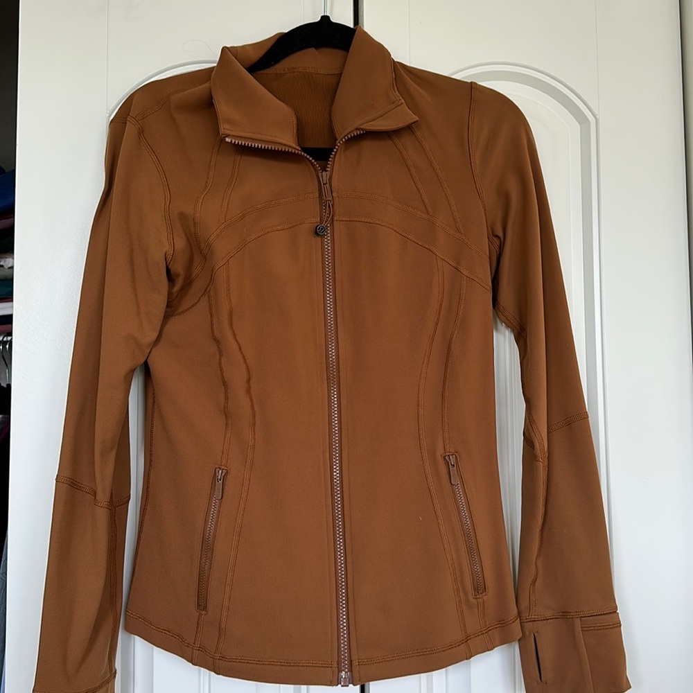 LULULEMON ALIGN JACKET!! Carmel color, size 10, worn once! LIMITED EDITION COLOR